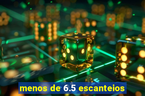 menos de 6.5 escanteios