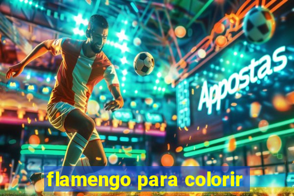 flamengo para colorir