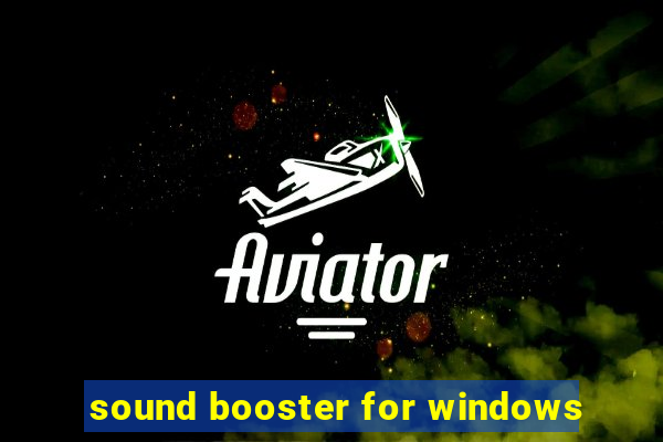 sound booster for windows