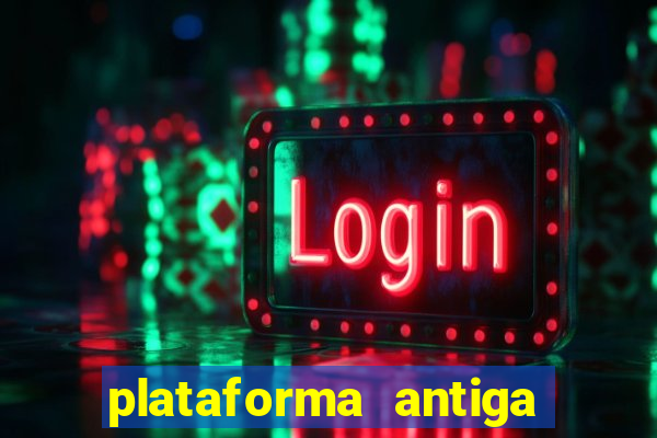 plataforma antiga de jogos