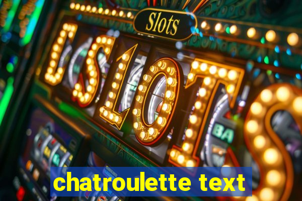 chatroulette text