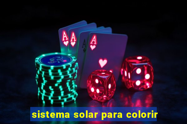 sistema solar para colorir