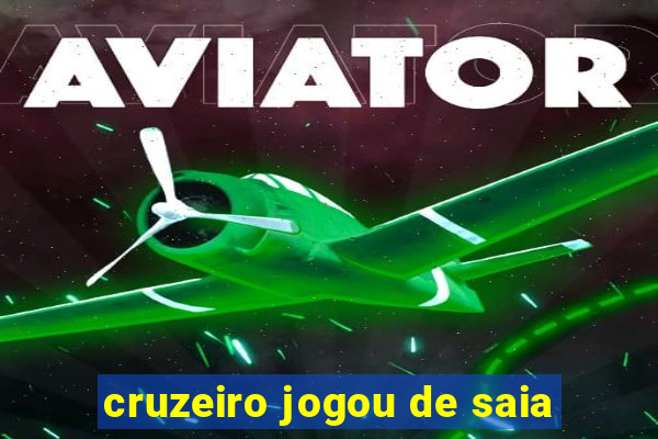 cruzeiro jogou de saia