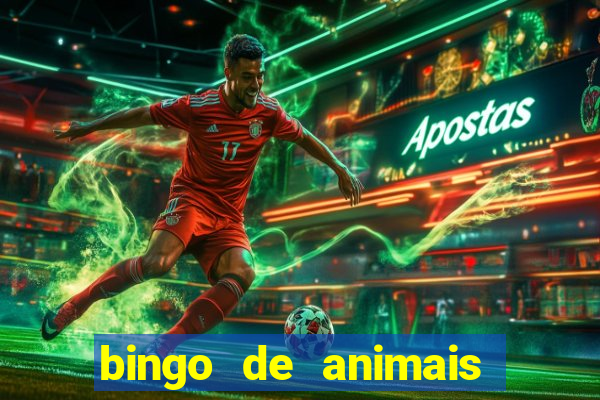 bingo de animais para educa??o infantil