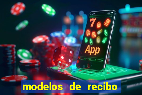 modelos de recibo de pagamento word