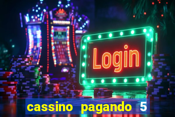 cassino pagando 5 reais no cadastro