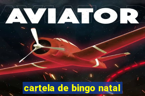 cartela de bingo natal