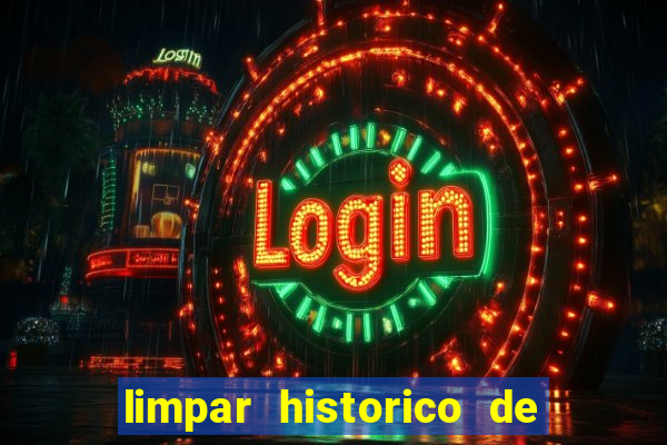 limpar historico de apostas bet365