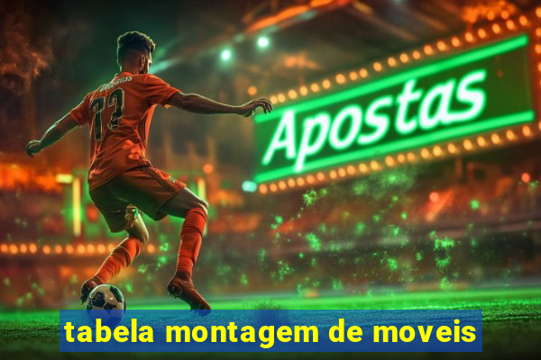 tabela montagem de moveis