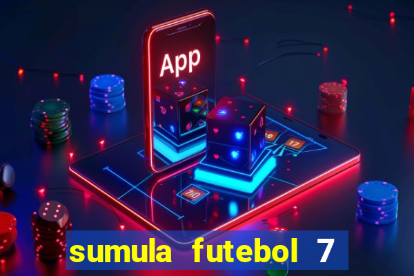 sumula futebol 7 society excel