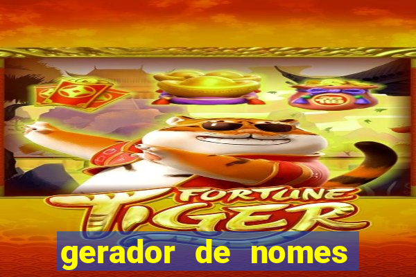 gerador de nomes para jogos