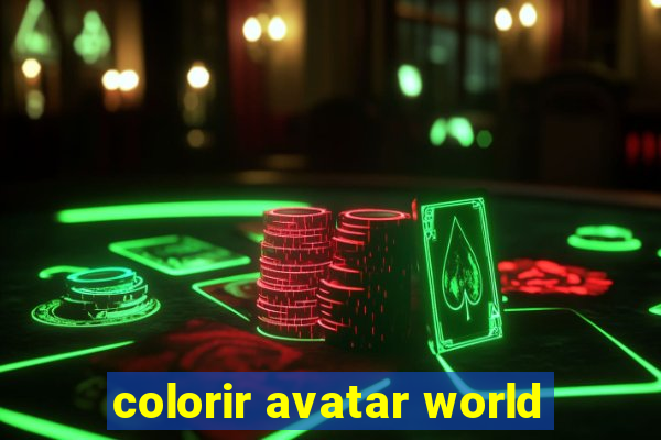 colorir avatar world