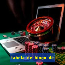 tabela de bingo de 1 a 100