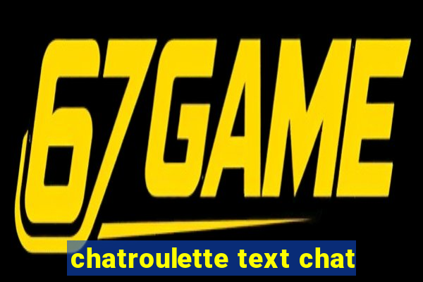 chatroulette text chat