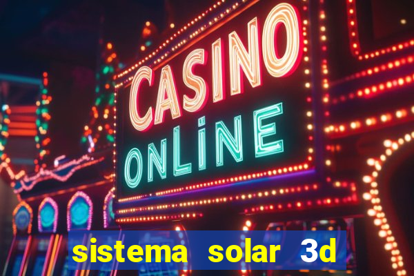 sistema solar 3d em movimento